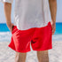 Men summer swimwear Red